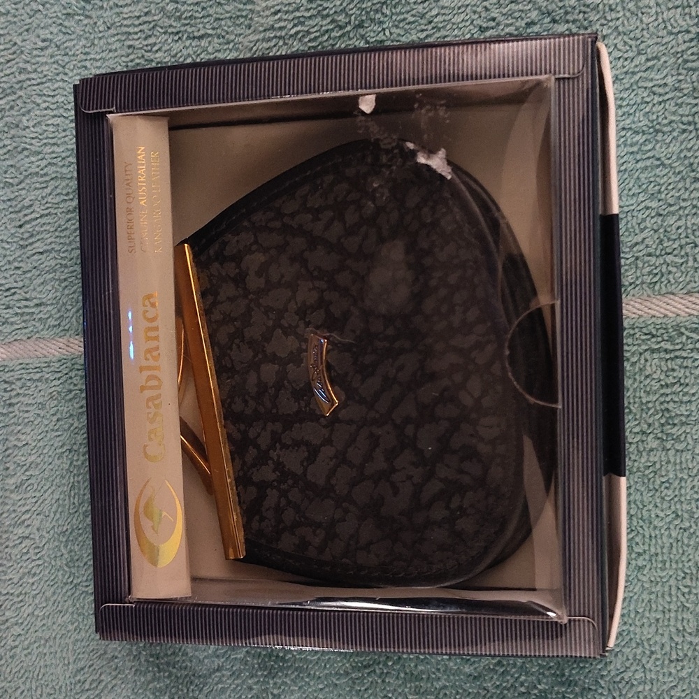 Casablanca NWOT kangaroo leather coin purse
